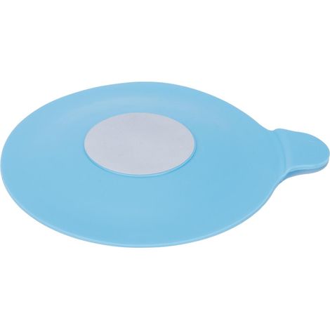 Bouchon de vidange de baignoire en silicone à ventouse pour évier, cuisine et salle de bain, bleu (1/5)