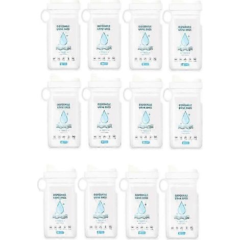 Lot de 12 sacs à vomi pour urinoirs de voiture 700 cc, toilettes mobiles portables jetables (1/5)