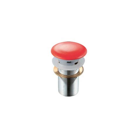 PILETTA CLICK-CLACK LAVABO FANCY CON TROPPO PIENO- Rosso Corallo- DH- pezzi 1