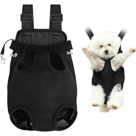 Mochila para perros y gatos, mochila para transportar perros, mochila para transportar mascotas, bolsa de transporte plegable expandible, mochila expandible para transportar gatos y cachorros, mochila (1/5)