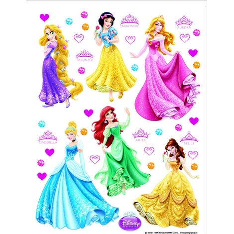 Stickers géant Princesses Disney (1/4)