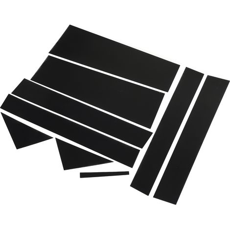 Lot de 10 autocollants de montant de vitre de voiture, noir brillant, résistants aux rayures, de remplacement pour Dodge Town 2008-2016 (1/5)