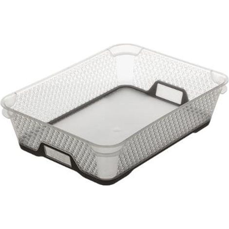 Bac de Rangement en Plastique "Duo" 3,7L Taupe