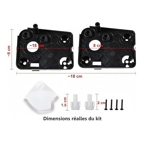 Kit Réparation Volet Ventilation Climatisation Bi-Zone - Compatible avec C4 I, 307 - Remplace 1607044080, 6450XZ - Réparation Volet/Engrenage Ventilation (1/3)