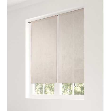Verre en lin naturel – tissu et teint en France – Finition passepoil – Couleur écru – Dimensions 55 x 160 cm – 100 % lin – Collection Voile de Lin (1/5)