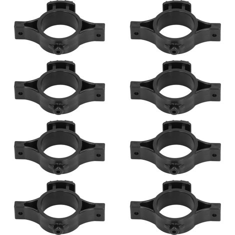 50 isolateurs pour clôture électrique à impulsions, avec trou de 3,2 cm, pour applications agricoles, noir. (1/5)