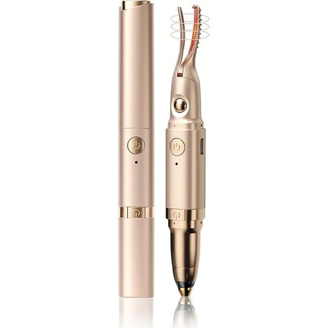 Strumento di bellezza 2 in 1 per donne: modellatore elettrico per sopracciglia (con funzione riscaldante), piegaciglia e rifinitore per peli sottili del viso. (1/5)