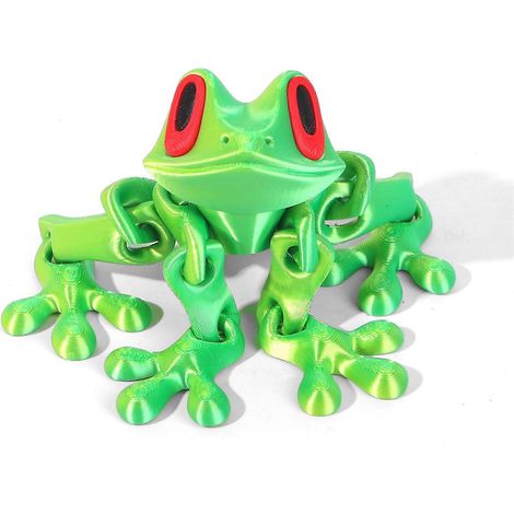 Magnetische, bewegliche Frosch-Schreibtischdekoration – Niedliche, bewegliche Frosch-Dekoration für Kinder und Erwachsene