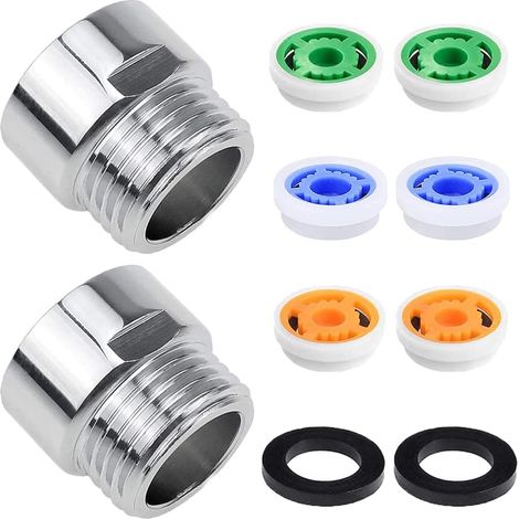 2-teiliges Dusch-Durchflussbegrenzer-Set, Durchflussbegrenzer, Dusch-Durchflussbegrenzer, bis zu 70 % Wassereinsparung, 4 l/min (1/5)