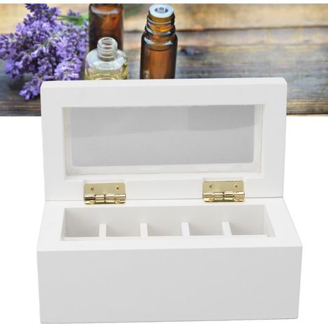 Coffret cadeau en bambou et bois pour huiles essentielles, 10 compartiments, coffret créatif en bois pour huiles essentielles, coffret en bois pour huiles essentielles de 10 ml (1/5)