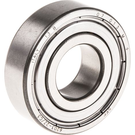 Roulement à billes à gorge profonde à une rangée SKF, ø int. 17mm, ø ext. 40mm, larg. 12mm ( Prix pour 1 )