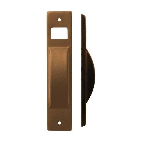PLACCA AVVOLGITORE A SEMINCASSO - ACCIAIO VERNICIATA BRONZO MM 40X195- 5 pezzi