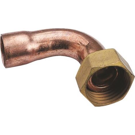 RACCORD COUDE 2 PIECES AVEC ECROU PRISONNIER - 2A GCU