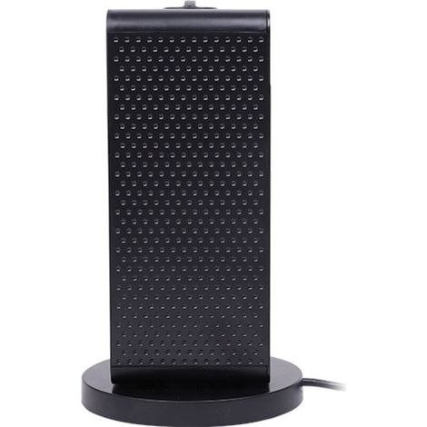 Chauffage, souffleur d'air chaud à 3 vitesses 1200W, chauffage grand angle, noir (1/4)