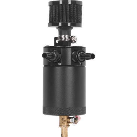 Réservoir de récupération d'huile noir, écologique et très efficace, séparateur air/huile, kit de réservoir universel pour voitures (1/5)