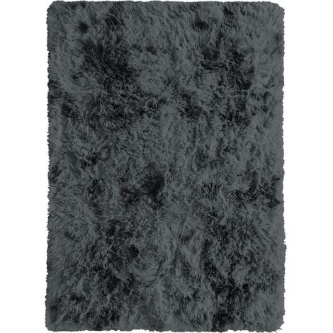 YOGI EFFECT - Tapis shaggy moderne gris foncé 120x170 (1/5)