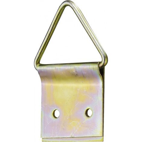 HSI Bilderklappösen, Eisen, vermessingt, 12x12mm, 6 STK