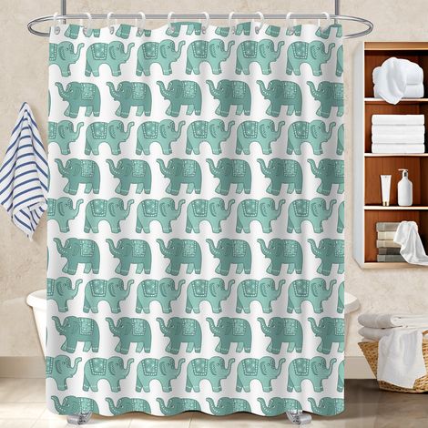 Rideau polyester pour douche 180x180 pratique rideau séchage rapide pour un coin douche ressourçant (1/5)