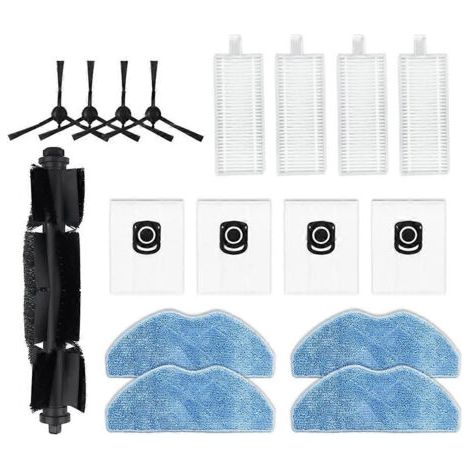 LAN Filtre HEPA, serpillère et sac à poussière de rechange pour aspirateur robot Rowenta Tefal X-Plorer Serie 75 S+ RG8597W (1/5)