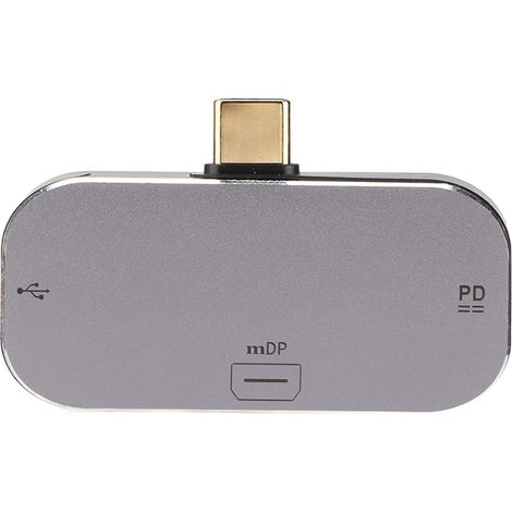3-in-1 USB-C-Dockingstation mit Mini DisplayPort und 2 weiblichen Anschlüssen, kompatibel mit Windows, Android und OS X