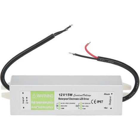 Alimentation étanche 15W AC90-250V transformateur LED driver pour spots et bandeaux, convertisseur de courant stable (1/4)