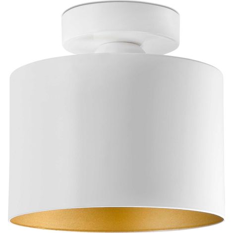 JANET Plafón oro y blanco