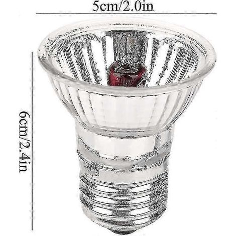 Ampoule chauffante Jubee 1 UVA UVB pour reptiles, lampe solaire serpentine pour animaux, spectre complet 2.0 (25 watts) (1/4)