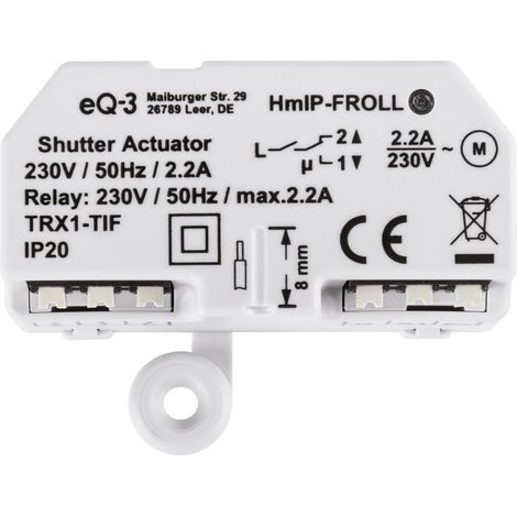 Homematic-IP HmIP-FROLL Interruttore per tapparelle Bianco (1/5)