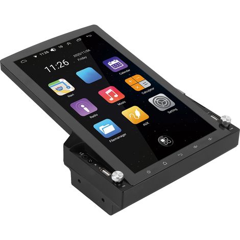 Lecteur multimédia vidéo pour voiture 10,1 pouces avec Bluetooth, GPS, écran stéréo et 1+32 Go pour Android 13 (1/5)