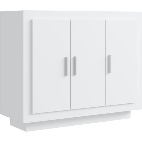 Credenza buffet cassettiera mobile contenitore organizer cucina soggiorno soggiorno 92 x 35 x 75 cm pannelli compositi bianco 020030540