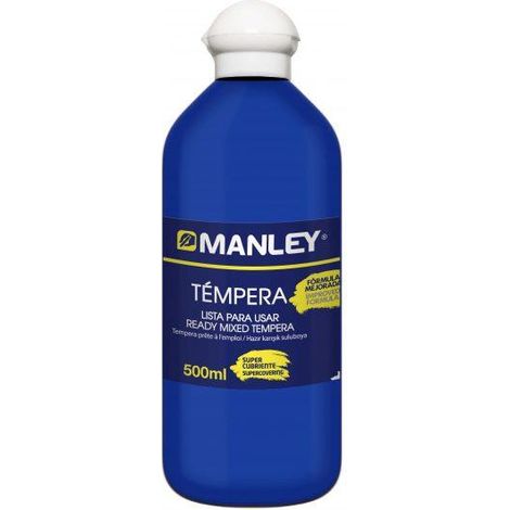 BOTE 500ML TEMPERA LIQUIDA MANLEY AZUL OS MNP18926