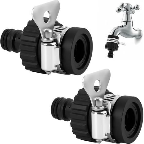 Water Hose Tap Adapter for Swimming Pool Hose Tap Fits Faucets with Outer Diameter 14-24mm, Suitable for Kitchen Taps, Washing Machine and Garden