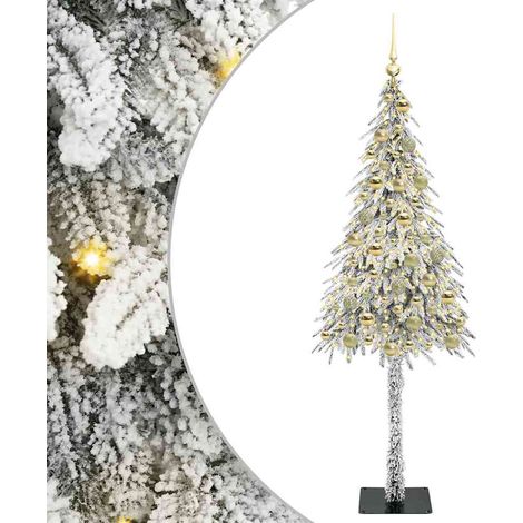 Albero di Natale Bianco 180 cm PE e Acciaio vidaXL (1/5)