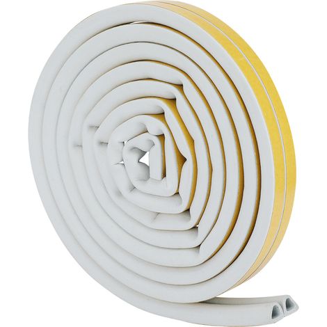 Joint D'étanchéité Adhésif - Bande En Caoutchouc Epdm 5M X 14Mm X 12Mm - Isolation Phonique Et Anti-Insectes Pour Portes Et Fenêtres - Gris (1/5)