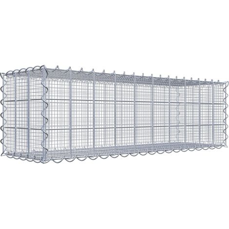Gabiondeco - Gabion à mailles très fines pour gravillon 100 cm x 30 cm x 30 cm (L x H x P). maille 10 x 10 cm. spirale - Made in Germany (1/3)