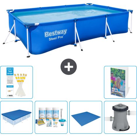 Bestway Steel Pro Rechteckig - 300x201x66 cm - 7-teilig S77