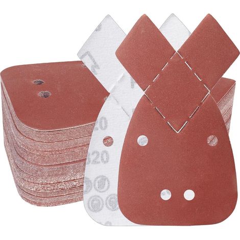 Schleifpapier Maus 93x168mm Klett 320 4 Trous 100 grits 320 Pieces (1/5)