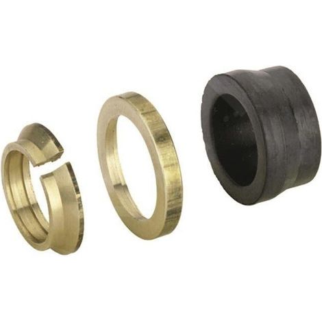 Zehnder Accessoires - Raccord à collier pour tuyaux en cuivre, 2 pièces, diamètre 15 mm, laiton 842110