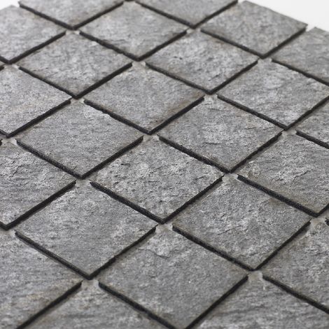 Mosaico in pietra naturale 100 x 50 cm - piastrella 5 x 5 cm roccia marina