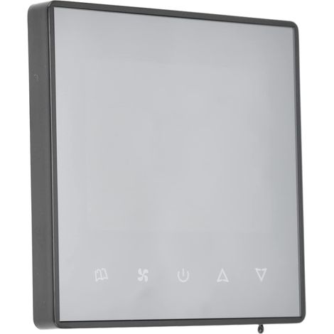 Termostato con display LCD per condizionatore d'aria AC220V per uso domestico e alberghiero (nero) (1/5)