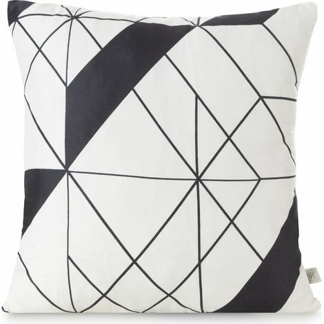 Funda de almohada GEO de 40x40 cm, microfibra beige