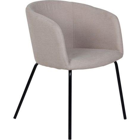 Chaise en Tissu "Berit" 78cm Beige (1/5)