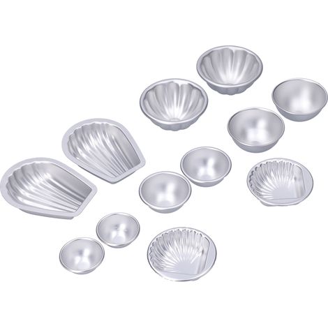 Moule à boules de sel de bain DIY, portable, en alliage d'aluminium, pour la cuisson de gâteaux mousse, ensemble n° 2 (1/5)