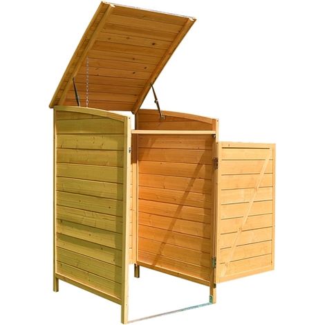Melko Mülltonnenbox 120 L Mülltonnenverkleidung Anbau Einzelbox Mülltonnenhaus (1/5)