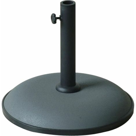 Marbueno Base Sombrilla Redonda 15KG Gris Jardin y Terraza (1/2)