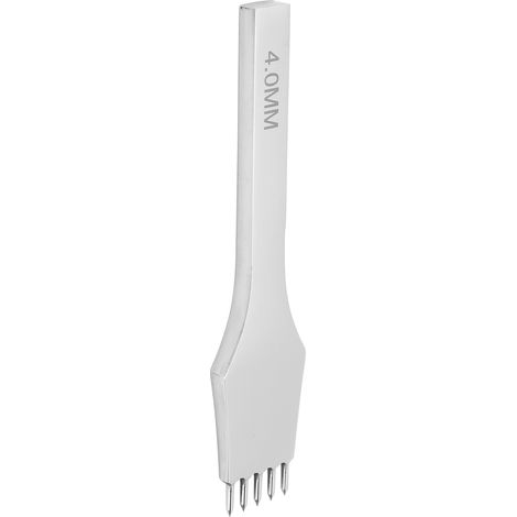 Poinçon à griffes rondes pour cuir, outil de perforation en acier pour couture et loisirs créatifs (4 mm, 5 griffes) (1/5)