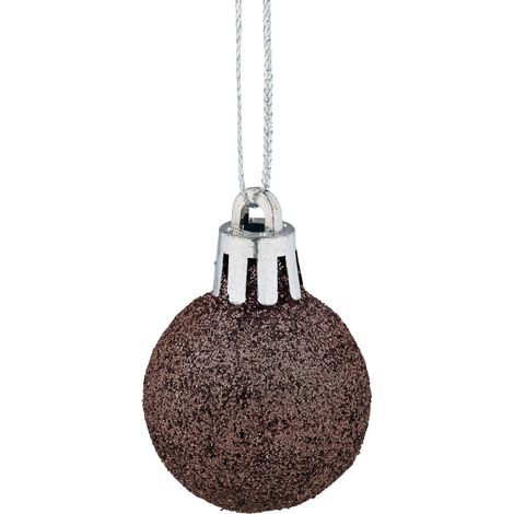 Set di 96 palline di Natale decorative assortite per albero glitterate lucide opache 4 x 3 cm in plastica rossa 130015852