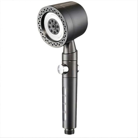 Hochdruck-Wasserspar-Duschkopf mit Filter, 5 Strahlarten, Handbrause, automatischer Abschaltung, Badaccessoires A (1/5)