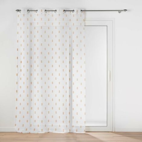 Panneau a oeillets 140 x 240 cm voile sable imprime geokid Miel (1/3)