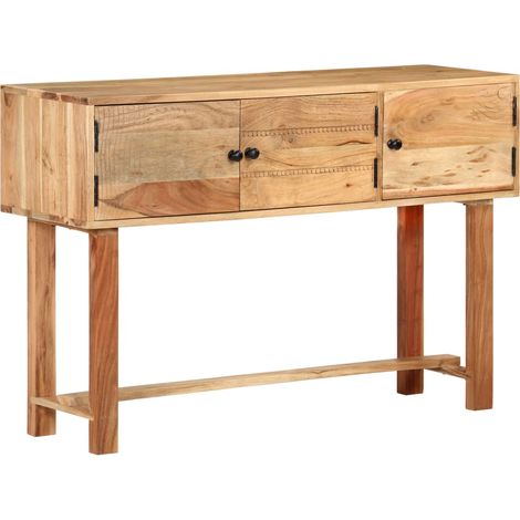 Credenza buffet cassettiera mobile contenitore organizer cucina soggiorno soggiorno 115 x 35 x 75 cm legno massello di acacia marrone 020029527